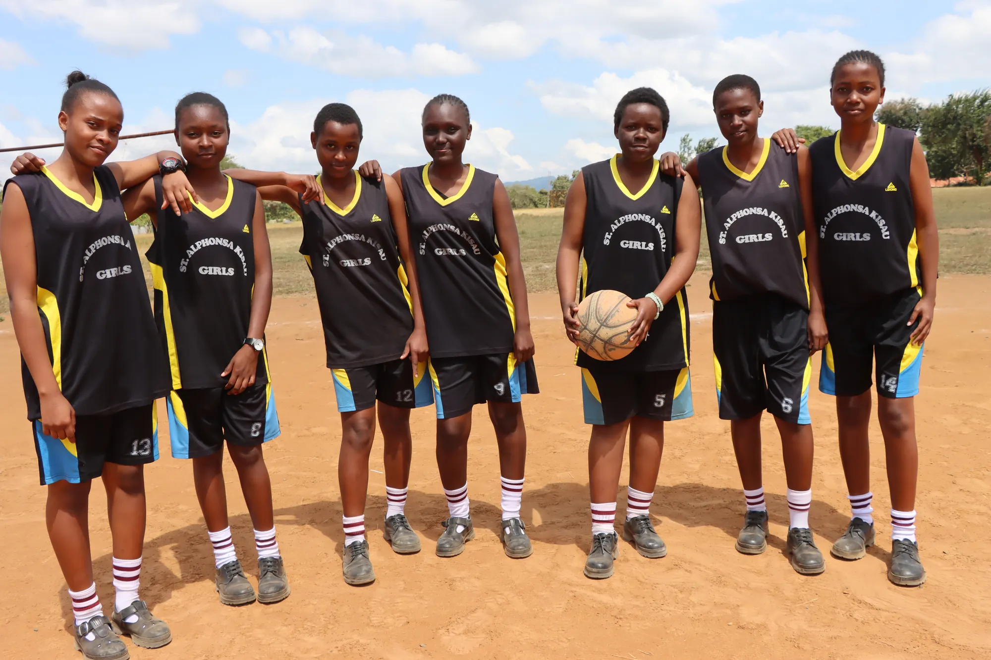 Students in co-curricular activities at St. Alphonsa Kisau Girls